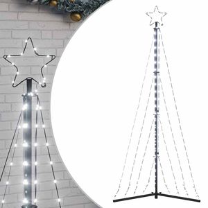vidaXL LED Weihnachtsbaum 339 LEDs Kaltwei&szlig; 182 cm