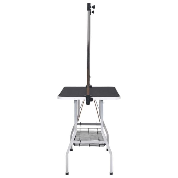 vidaXL Verstellbarer Trimmtisch für Hunde mit 2 Schlaufen und Korb