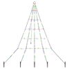 vidaXL LED-Weihnachtsbaum EKENAS 182 cm 112 LEDs Mehrfarbig Stahl