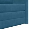 vidaXL Schlafsofa 110cm Blau Samt