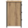 vidaXL Nachttisch Braun 40 x 36 x 60 cm Massives upgecyceltes Holz