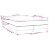vidaXL Boxspringbett mit Matratze Hellgrau 140x190 cm Stoff
