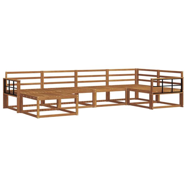 vidaXL Outdoor-Sofagarnitur 6 pcs Natur Massivholz Akazie