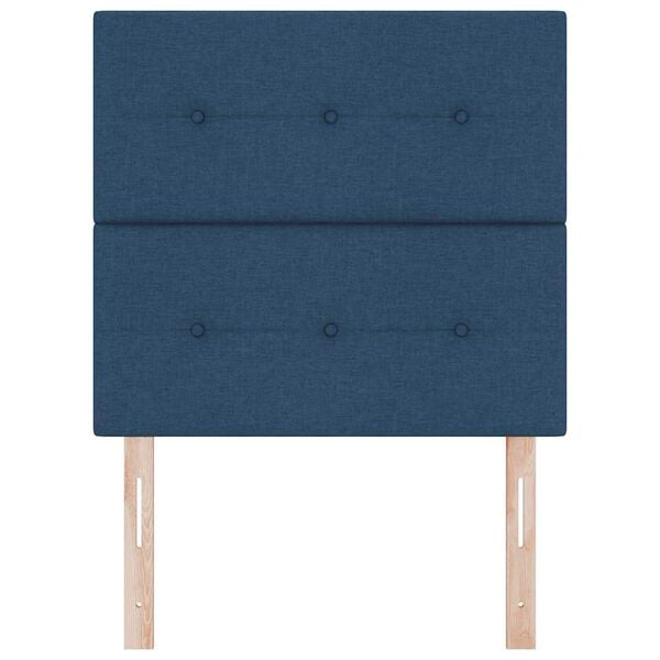 vidaXL Kopfteil mit Kopfteil Blau 90 cm Kunstleder