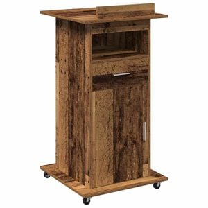 vidaXL Podium Altholz Holzwerkstoff 55 x 55 x 107 cm