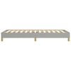vidaXL Bettgestell ohne Matratze Hellgrau 90x190 cm Stoff