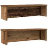 vidaXL K&uuml;chenregale Stapelbar 2 Stk. Altholz-Optik 50x15x16 cm