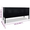 vidaXL TV-Schrank 118x40x60 cm Schwarz