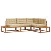 vidaXL Outdoor-Sofagarnitur Natur und Beige