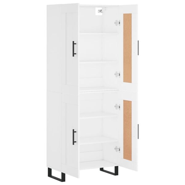 vidaXL Highboard Wei&szlig; 69,5x34x180 cm Holzwerkstoff