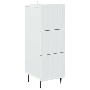 vidaXL Schubladenschrank Wei&szlig; 33 x 34,5 x 92 cm Holzwerkstoff