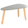 vidaXL Couchtische 2 Stk. Grau Kiefer Massivholz