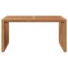 vidaXL Garten-Beistelltisch Braun 70 x 37,5 x 35,5 cm Massivholz Teak