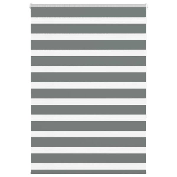 vidaXL Doppelrollo Dunkelgrau 105x150cm Stoffbreite 100,9 cm Polyester