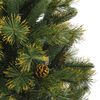 vidaXL Künstlicher Weihnachtsbaum Klappbar mit Zapfen 120 cm