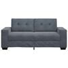vidaXL Zweisitzer-Sofa Dunkelgrau 140 cm Samt