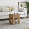 vidaXL Couchtisch Artisan-Eiche 40x40x42 cm Holzwerkstoff