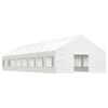 vidaXL Pavillon mit Dach Wei&szlig; 17,84x5,88x3,75 m Polyethylen