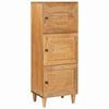 vidaXL Hochboard Hellbraun 40 x 33 x 110 cm massives Mangoholz