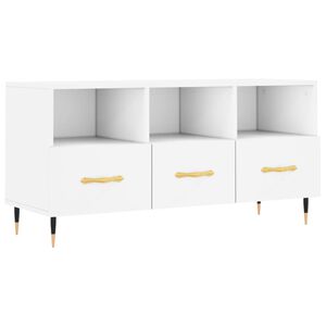 vidaXL TV-Schrank Wei&szlig; 102x36x50 cm Holzwerkstoff