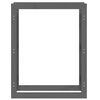 vidaXL Kaminholzregal Grau 80x25x100 cm Massivholz Kiefer