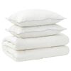 vidaXL Bettdecke und Kissen Set 3 stk. 135x220 cm Winter 450 GSM Wolle