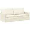 vidaXL 3-Sitzer Sofa Creme 190 x 81 x 82 cm Cordstoff