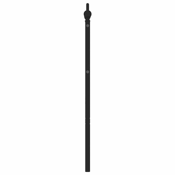 vidaXL Ersatz-Kopfteil Metall Schwarz 180 cm
