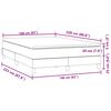 vidaXL Boxspringbett mit Matratze Hellgrau 160x220 cm Samt