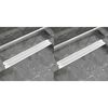 vidaXL Lineare Duschrinnen 2 Stk. Wellen 830 x 140 mm Edelstahl