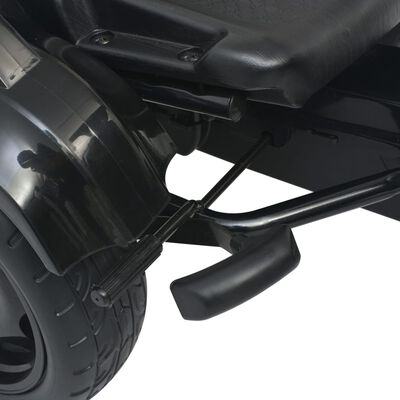 vidaXL Pedal Go-Kart mit verstellbarem Sitz Schwarz