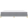 vidaXL Boxspringbett mit Matratze Hellgrau 200 x 200 cm Stoff