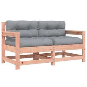 vidaXL Gartenst&uuml;hle mit Kissen 2 Stk. Massivholz Douglasie
