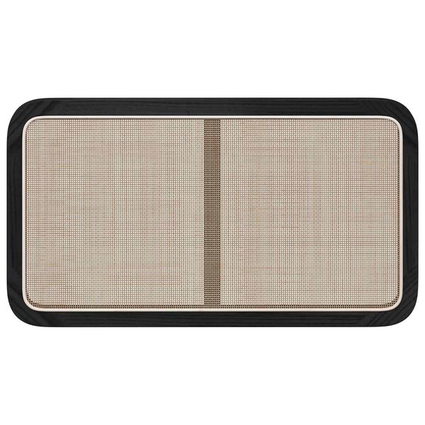 vidaXL Kopfteil mit Kopfteil Schwarz 100 x 55 x 3 cm Rattan