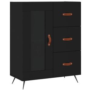 vidaXL Sideboard Schwarz 69,5x34x90 cm Holzwerkstoff