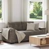 vidaXL Zweisitzer-Sofa Dunkelgrau 140 cm Kunstleder