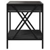 vidaXL Couchtisch mit Infinity-LED Schwarz 40x40x49 cm