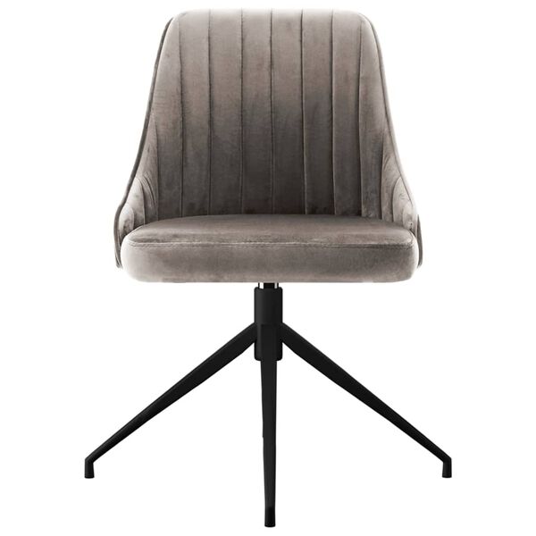 vidaXL Esszimmerst&uuml;hle 2 Stk. Hellgrau Samt