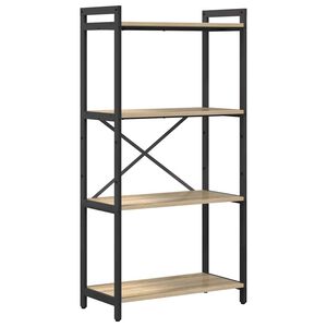 vidaXL B&uuml;cherregal 60 x 30 x 120 cm Holzwerkstoff Sonoma-Eiche