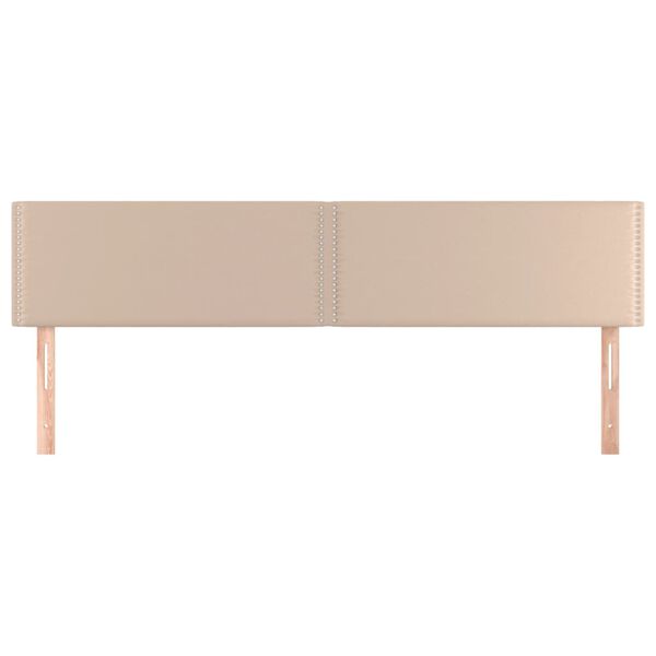 vidaXL Kopfteile Cappuccino-Braun 180x5x78/88 cm Kunstleder
