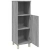 vidaXL Badschrank Grau Sonoma 30x30x95 cm Holzwerkstoff