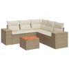 vidaXL Patio Sofa Set 6-Sitzer Beige