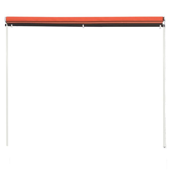 vidaXL Einziehbare Markise 300&times;150 cm Orange und Braun