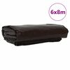 vidaXL Plane 650g / m&sup2; Braun 6 x 8 m Canvas mit PVC-Beschichtung