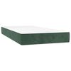 vidaXL Taschenfederkernmatratze Mittel Dunkelgr&uuml;n 100x210x20 cm Samt