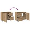 vidaXL Waschbeckenunterschrank Artisan-Eiche 65x33x60 cm Holzwerkstoff