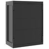 vidaXL Gartenschrank Schwarz 65x37x85 cm PP