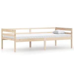 vidaXL Massivholzbett Kiefer 90x200 cm