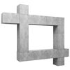 vidaXL 9-tlg. TV-Schrank-Set Betongrau Holzwerkstoff