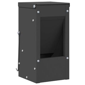 vidaXL Kaninchenf&uuml;tterer Schwarz 12,5 x 12,5 x 25 cm 1,5 kg